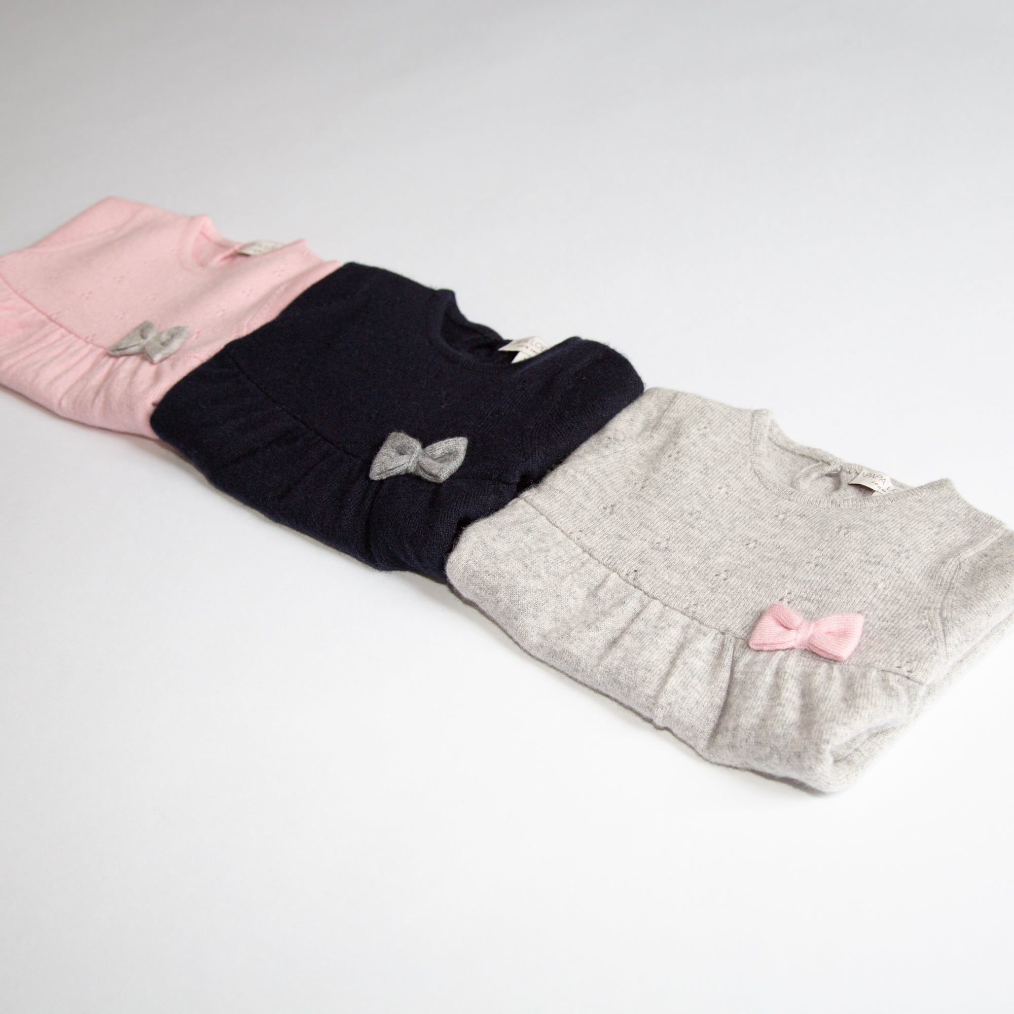 Kaschmir-Strickkleid CLARA mit Schleife