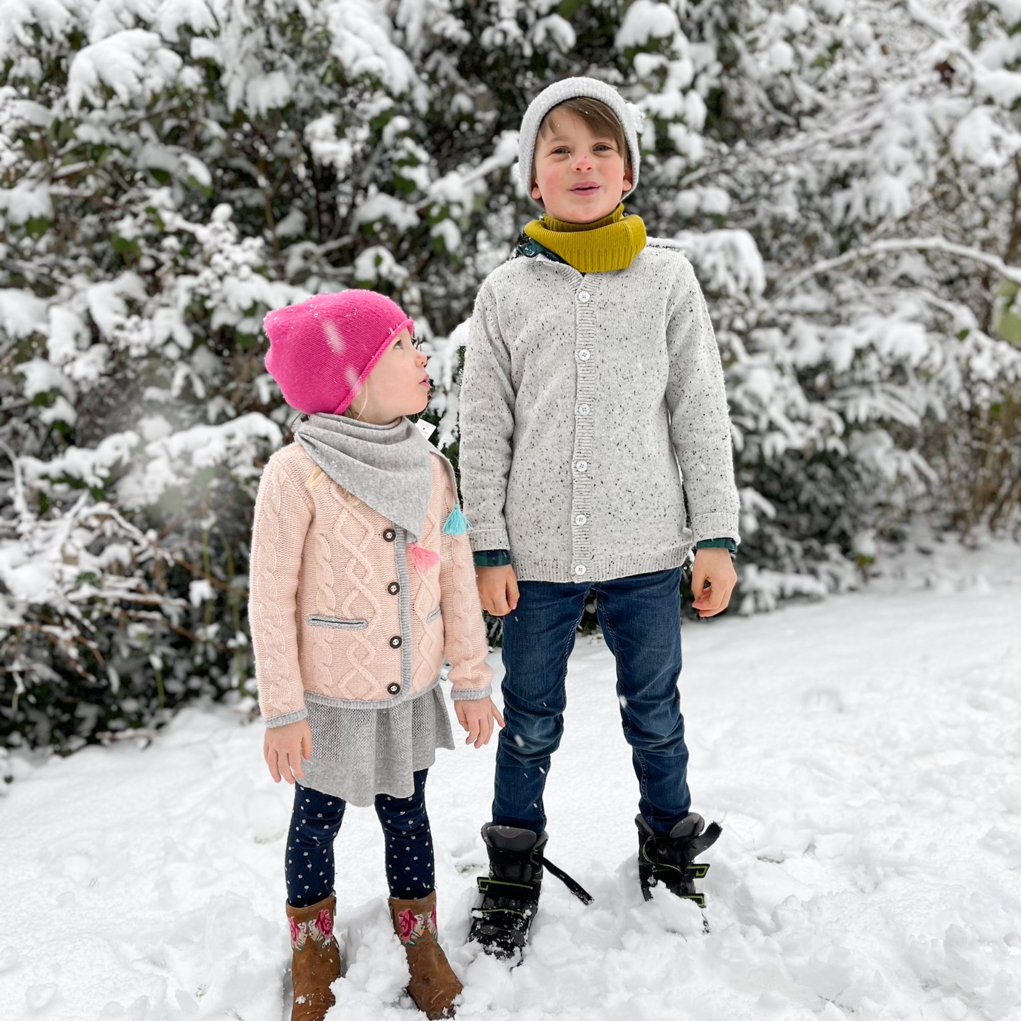 Trachten-Cardigan MAXI mit Aranmuster