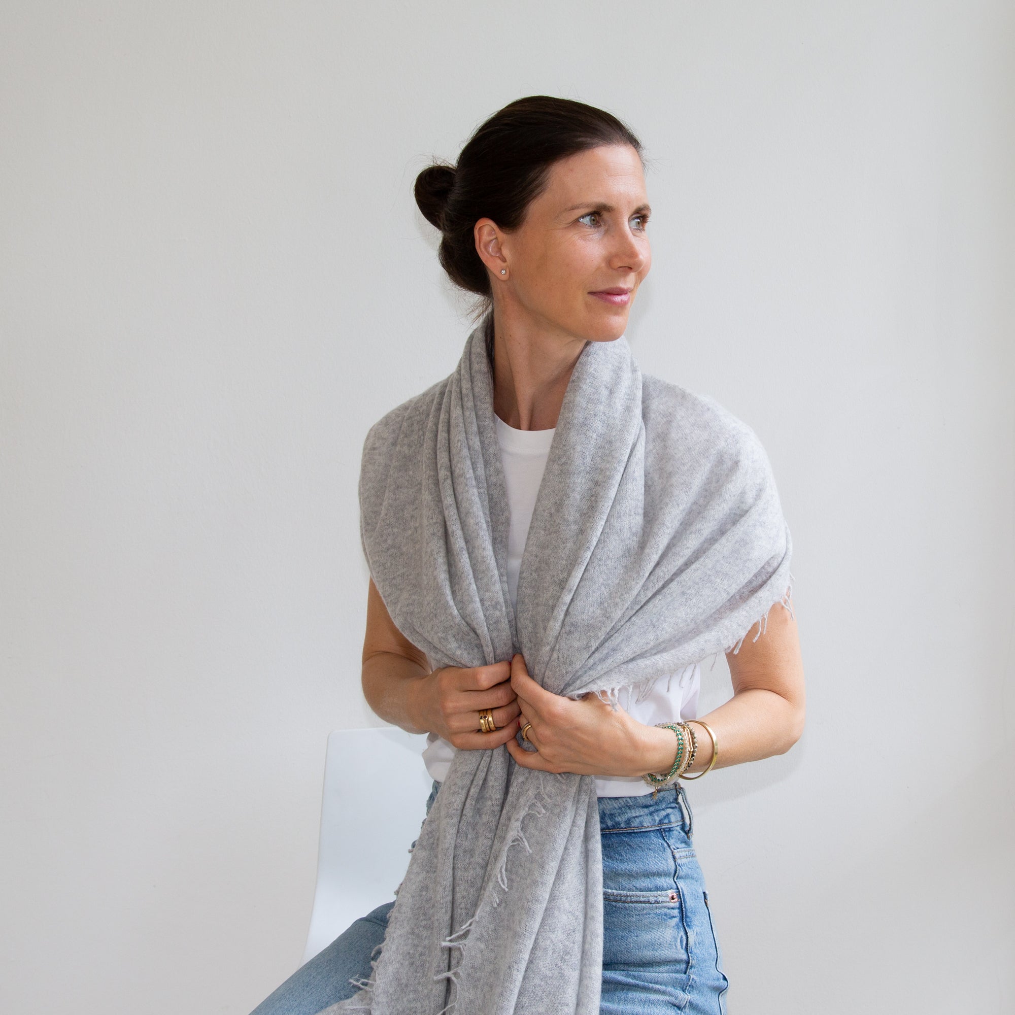 CAMILLE scarf - Beige mélange