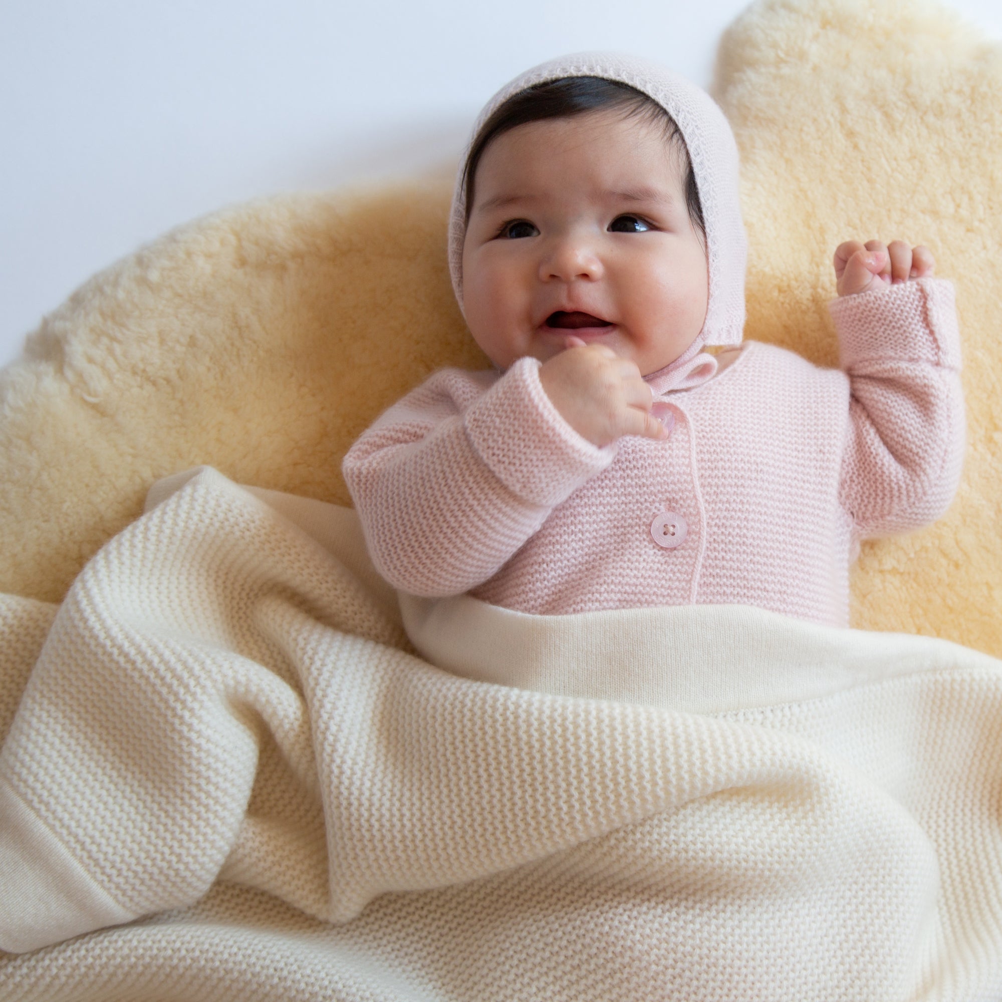 Cashmere baby blanket PEARL