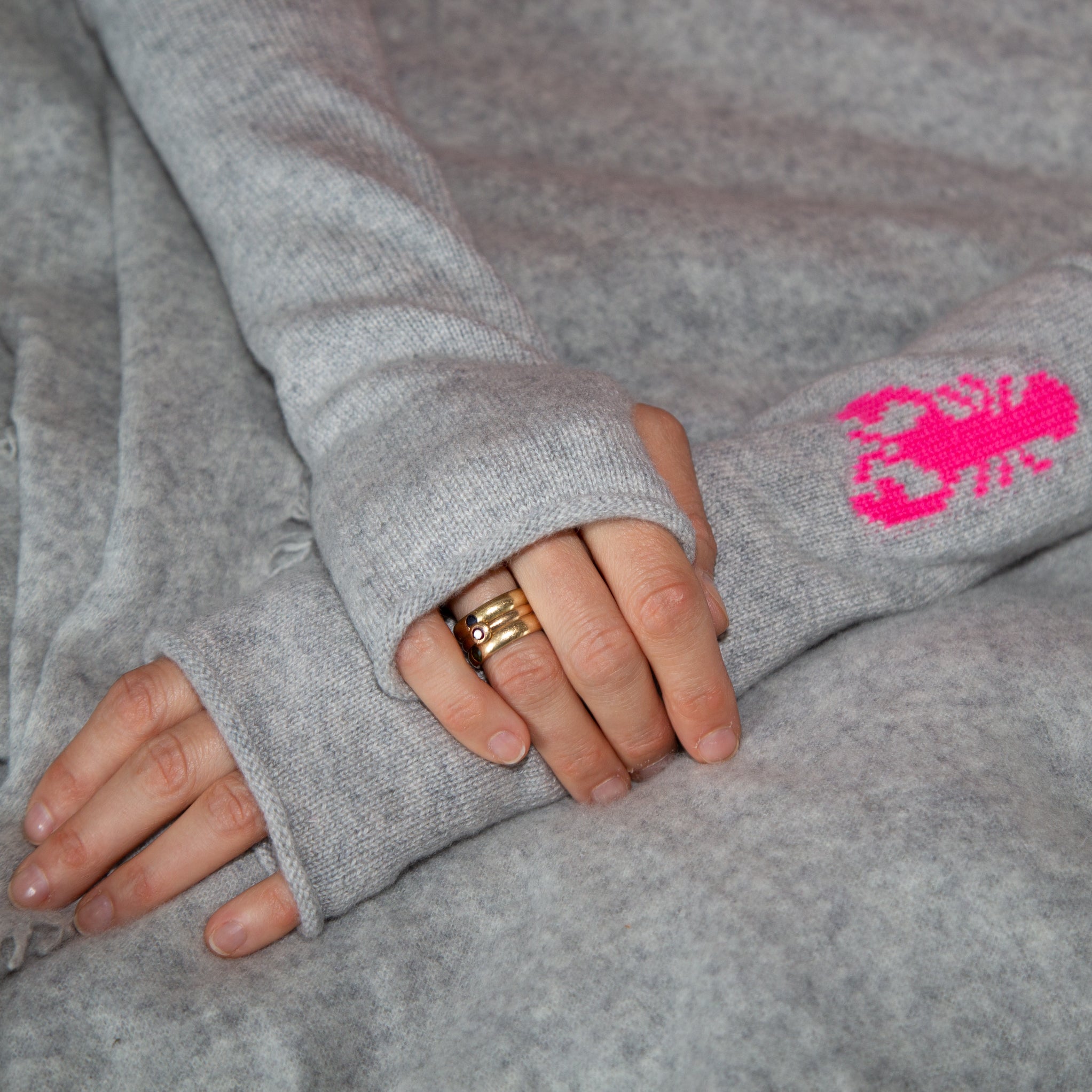 Women hand warmer PAPA LOBSTER