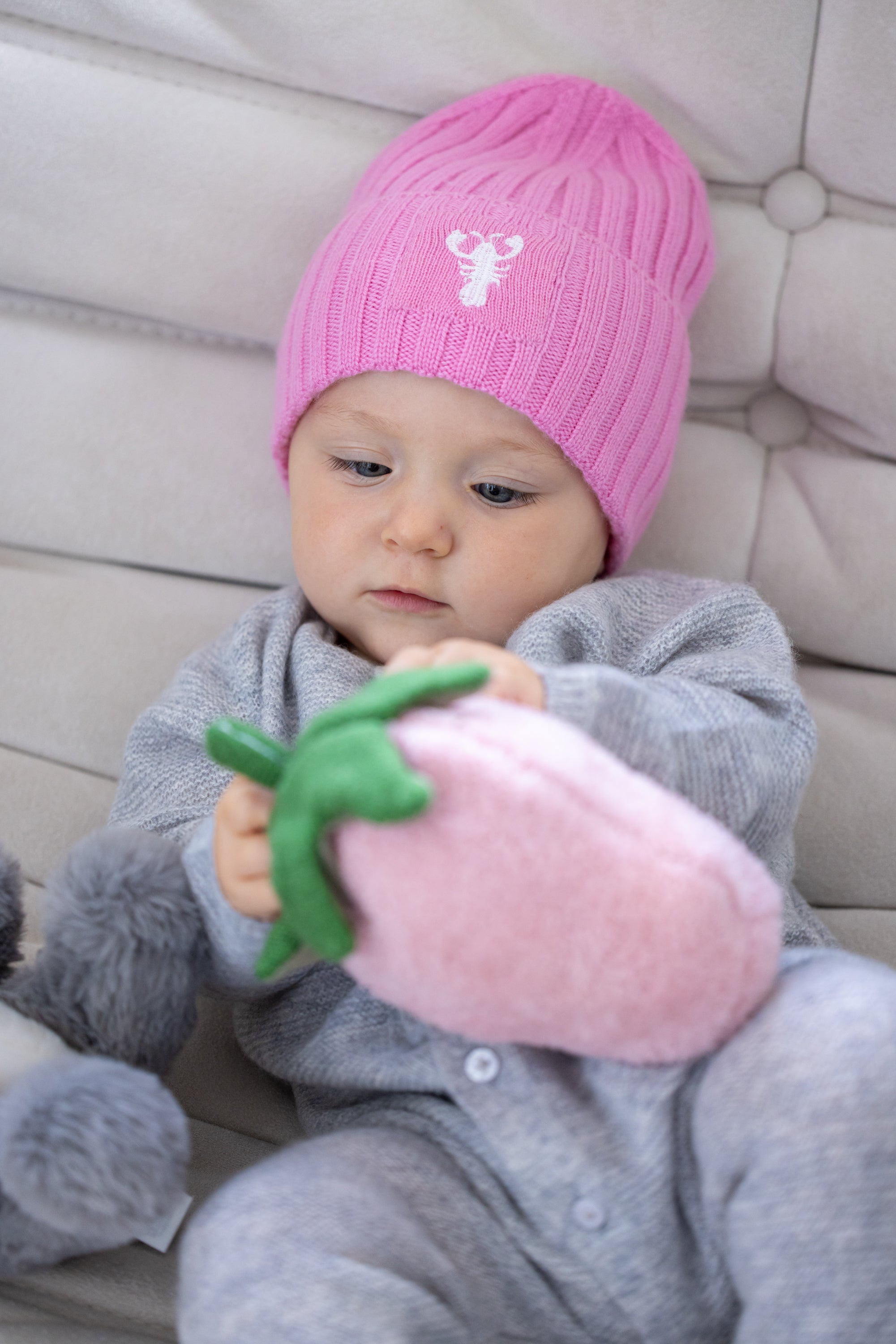 Hat MATTI - pink+white