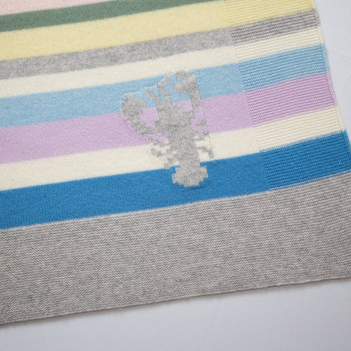 Cashmere baby blanket COLOUR FAN