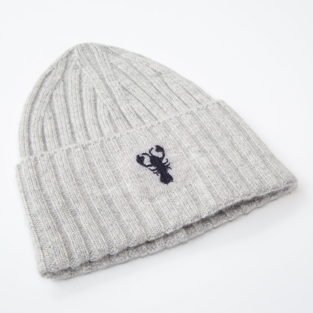 Hat MATTI - light gray mélange+dark blue