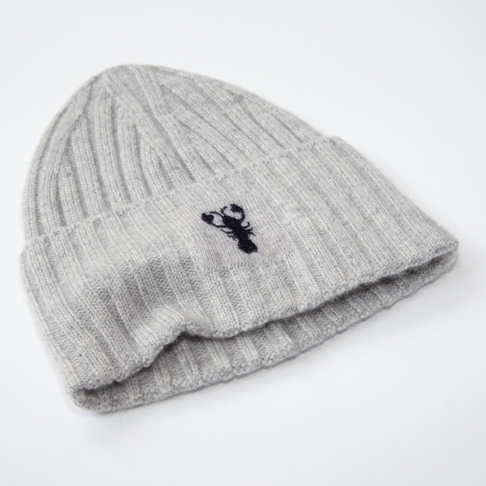 Hat MATTI - light gray mélange+dark blue