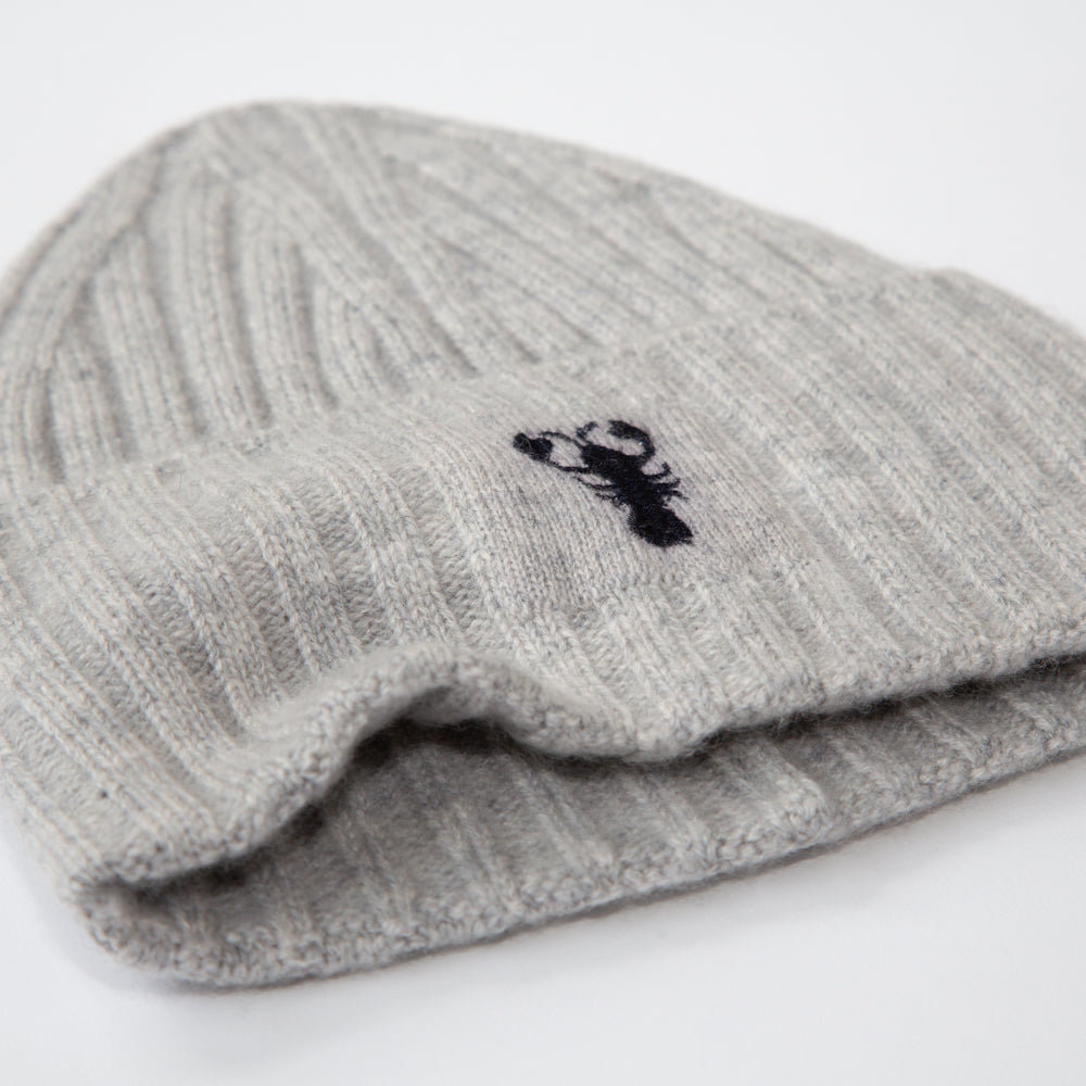 Hat MATTI - light gray mélange+dark blue