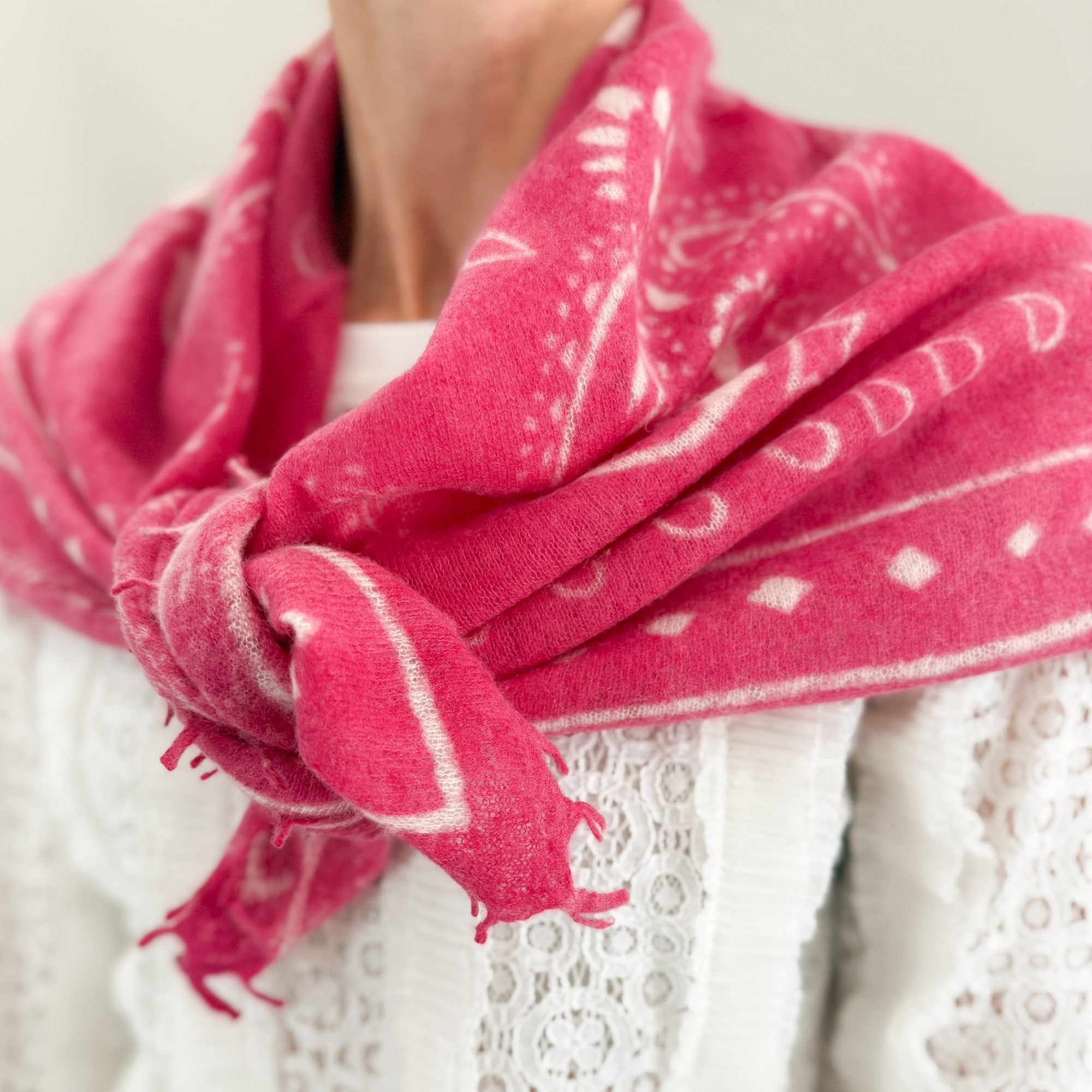 CAMILLE Paisley BIG Cashmere Scarf
