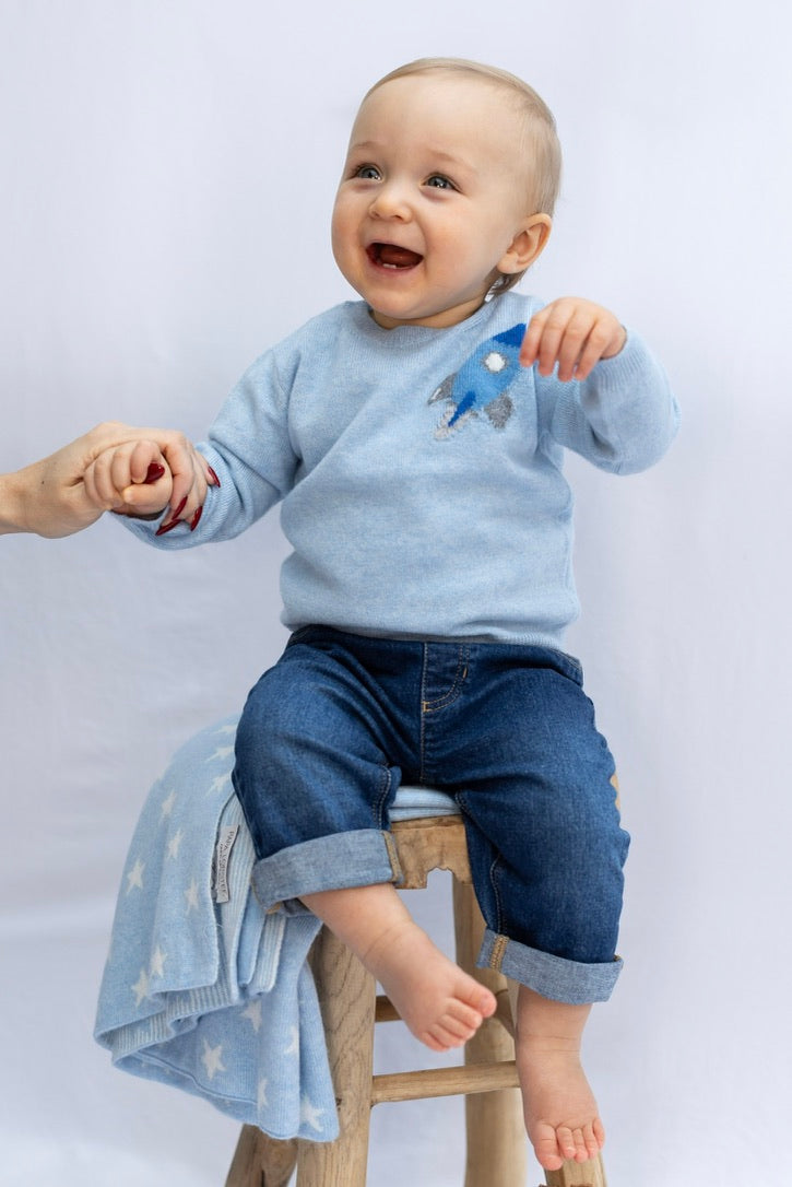 STAR cashmere baby blanket