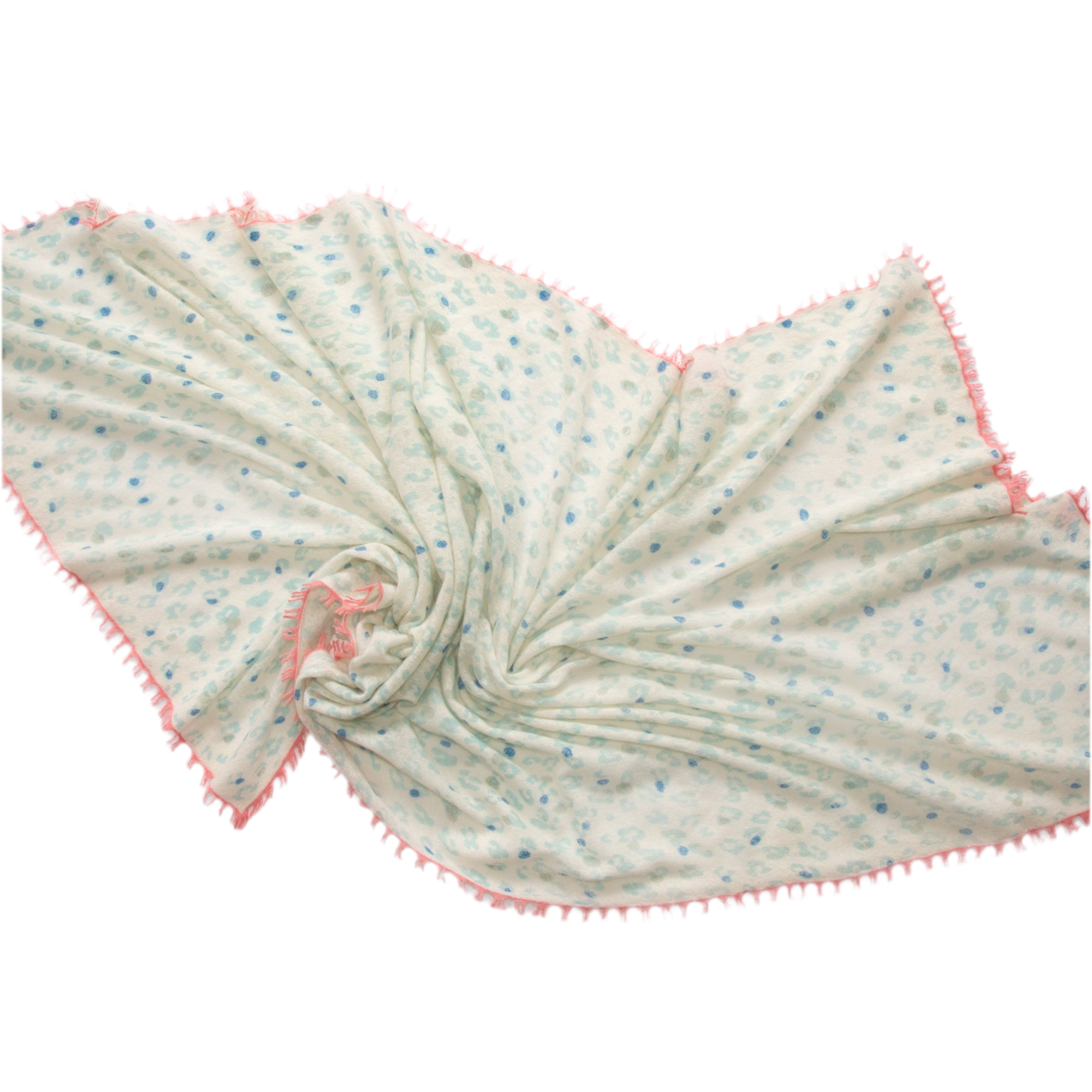 CAMILLE scarf with leopard print