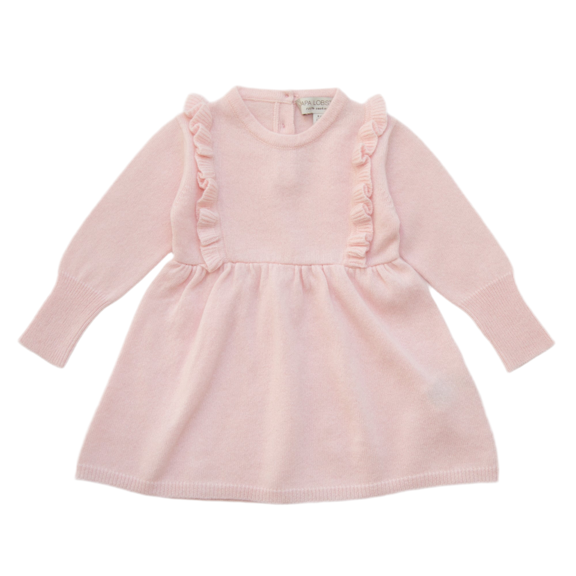 MUSTER - Kaschmir-Strickkleid LOU - rosé