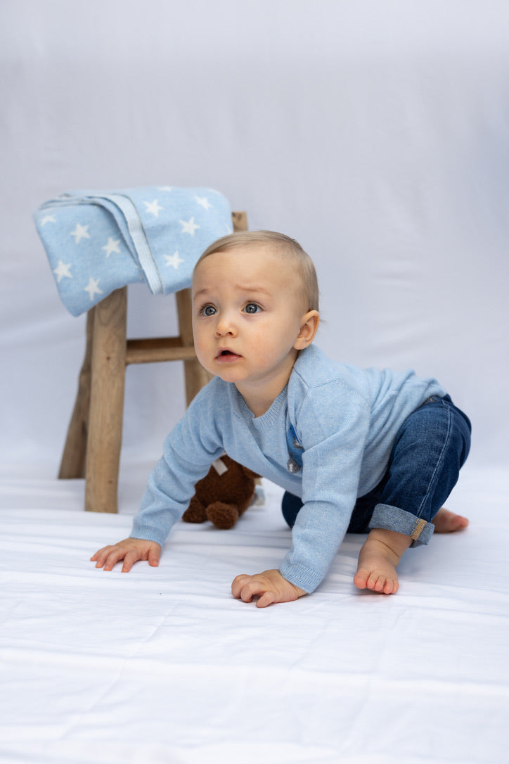 STAR cashmere baby blanket