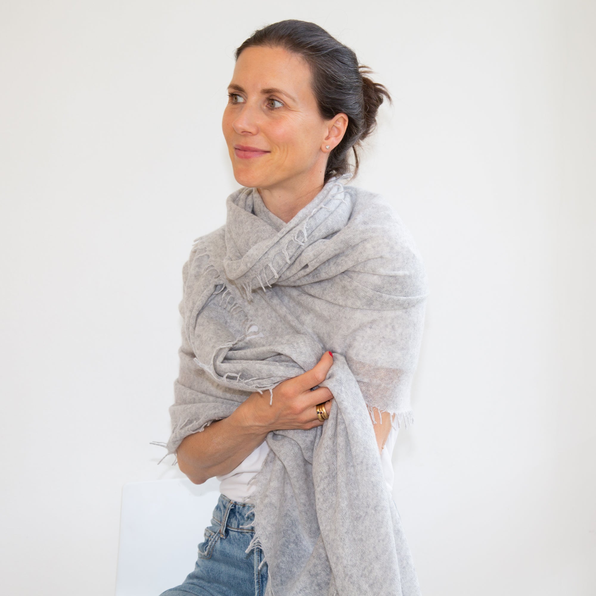 CAMILLE scarf - Beige mélange