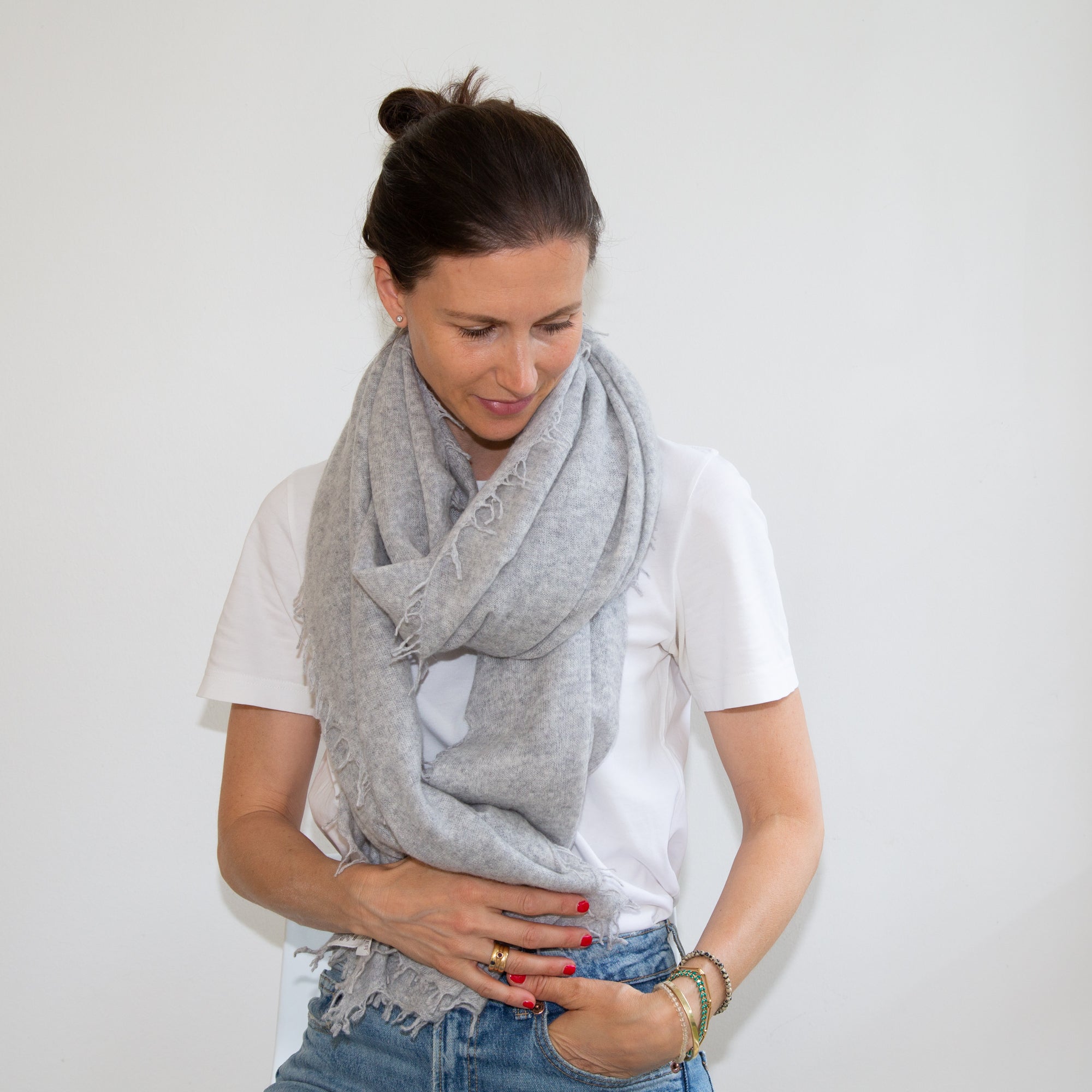 CAMILLE scarf - Beige mélange