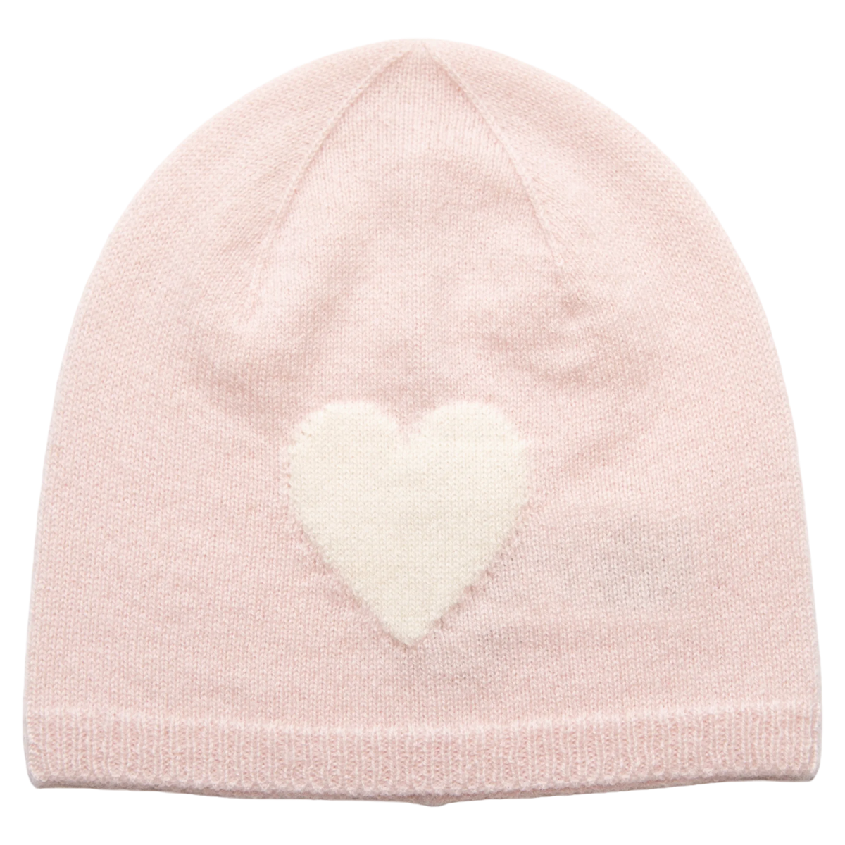 Autumn Cashmere Peace Sign In Pink Heart Knitted Hat Cap Women Luxury Silk-Lined Cashmere & Merino Wool Winter Beanie  main image 2