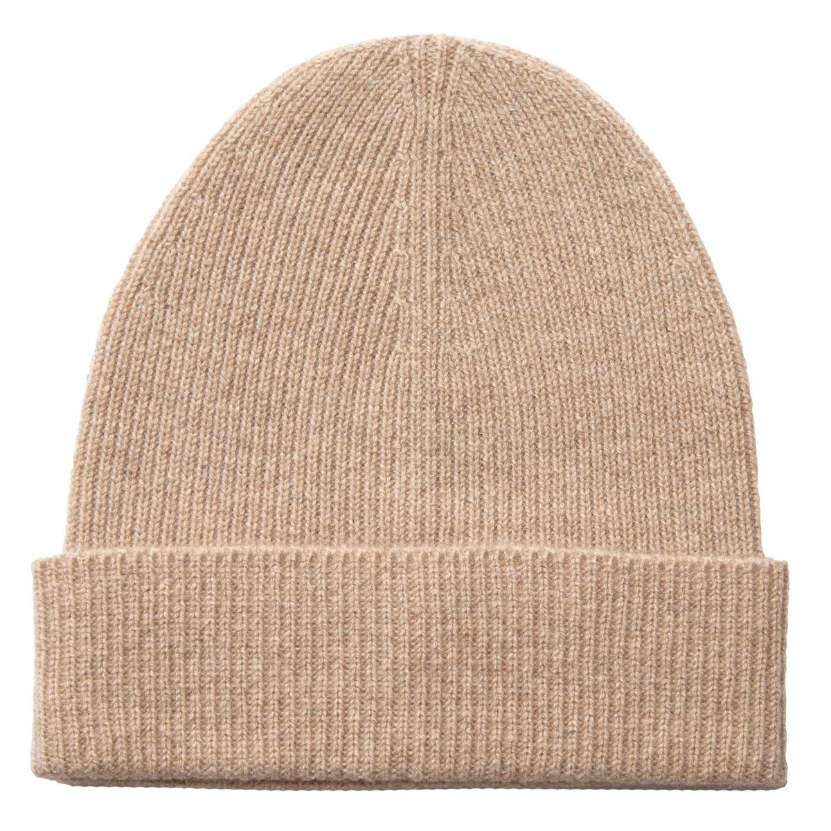 Cashmere beanie hat for kids and teens - Beige mélange