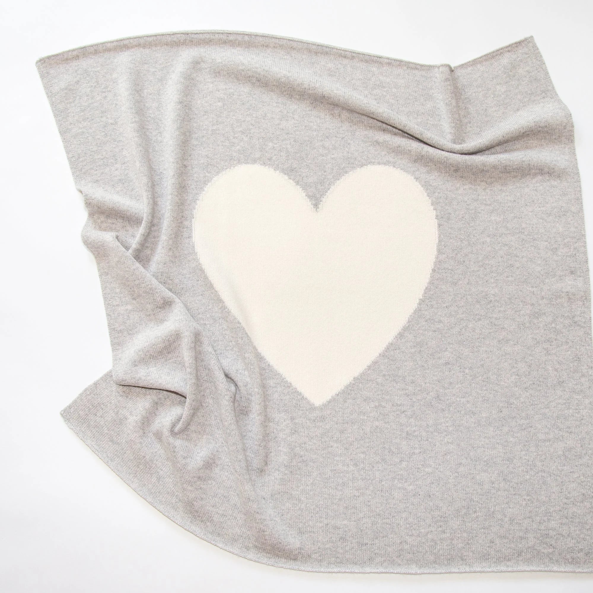 HEART cashmere baby blanket