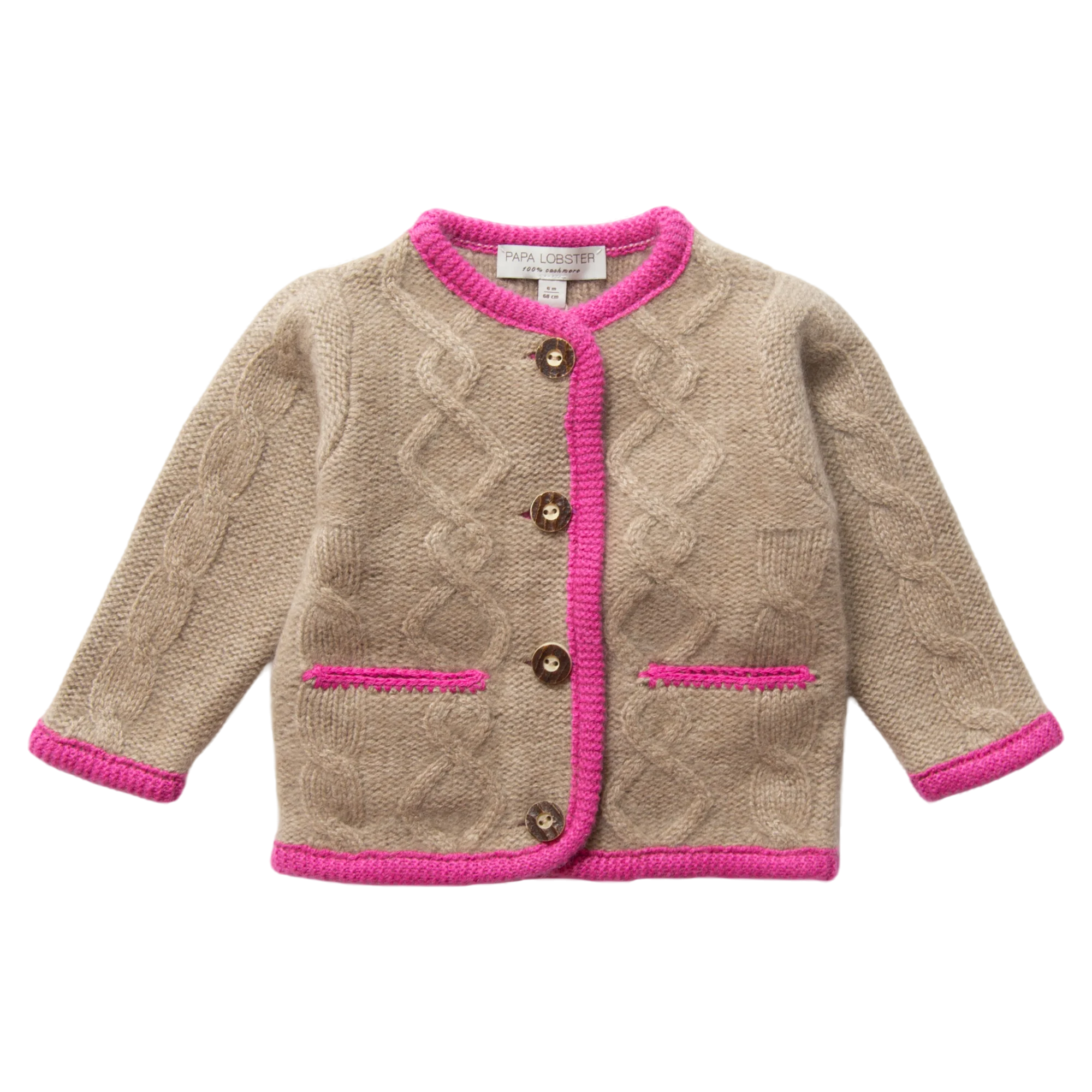 Trachten-Cardigan MAXI mit Aranmuster