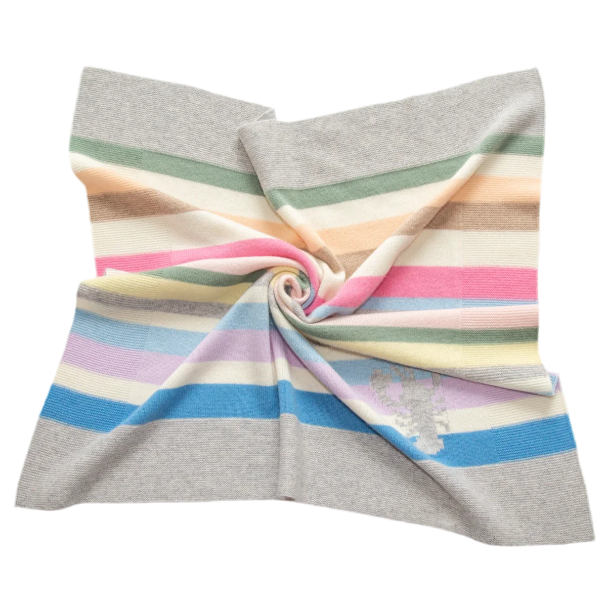 Cashmere baby blanket COLOUR FAN