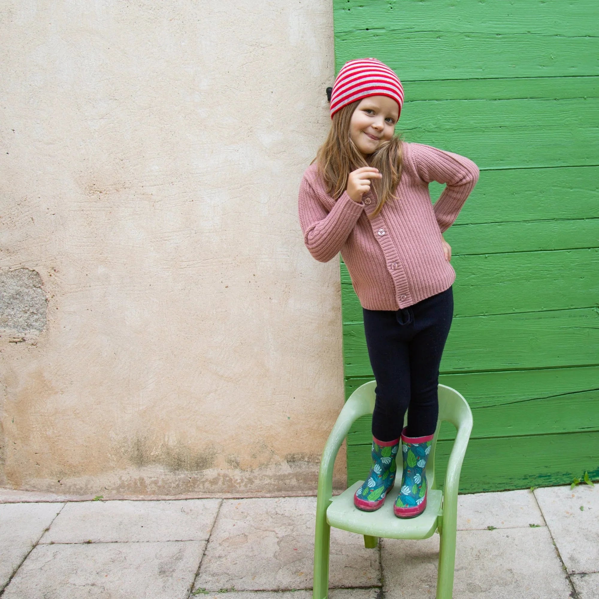 NOVA X cardigan made of patent knit