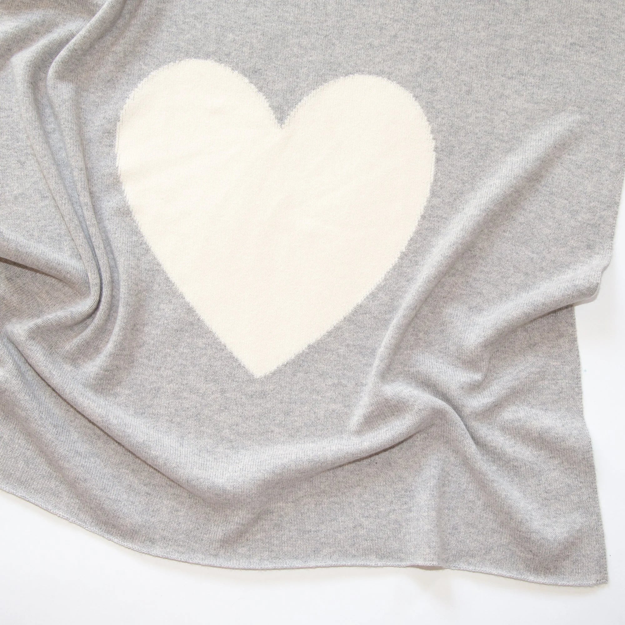 HEART cashmere baby blanket