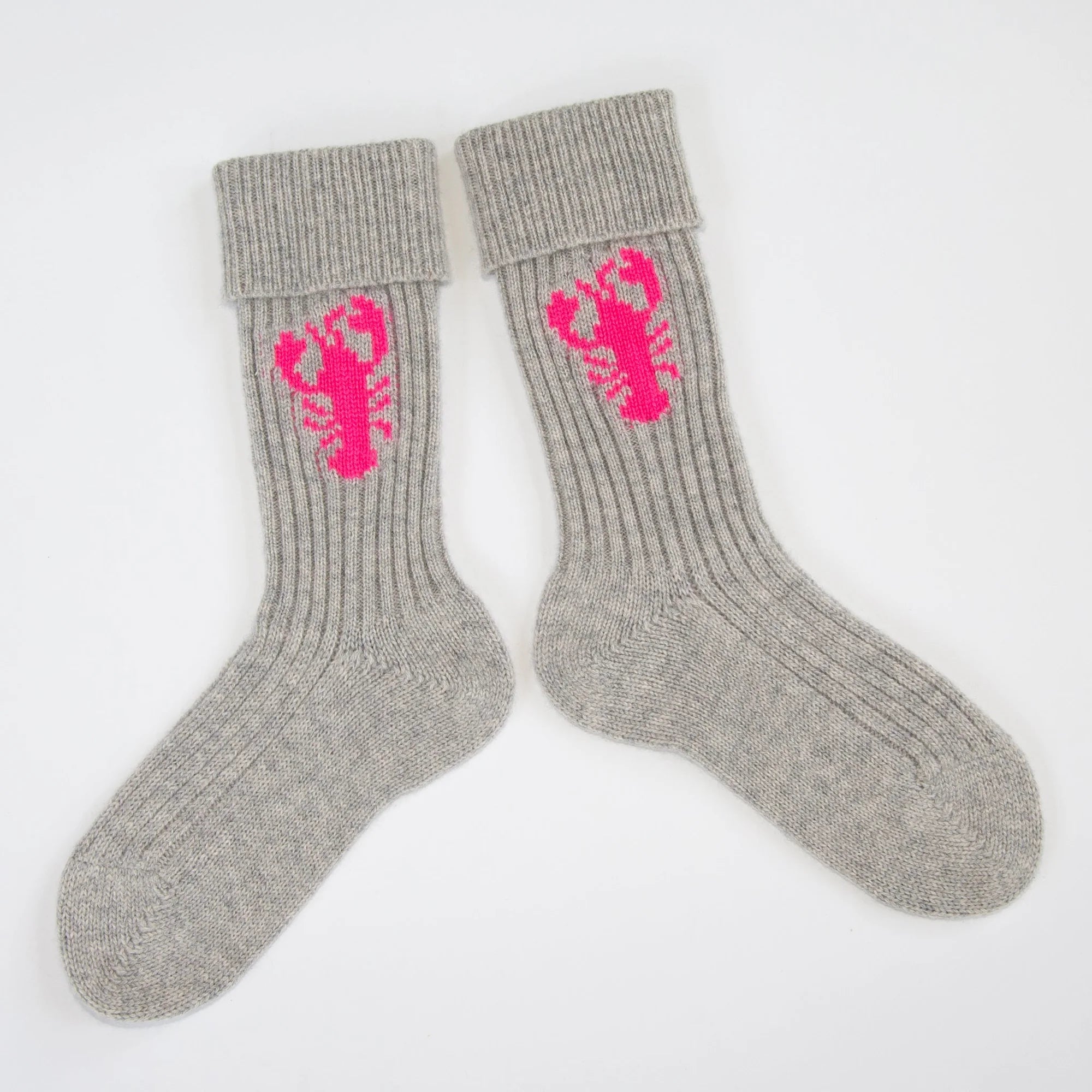 PAPA LOBSTER cashmere socks