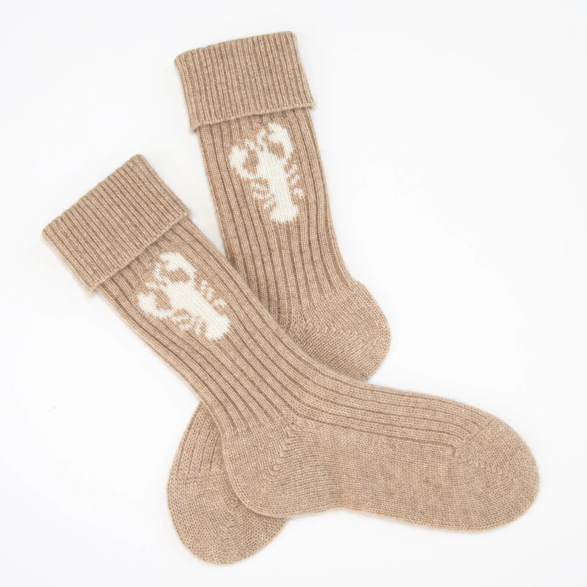 PAPA LOBSTER cashmere socks