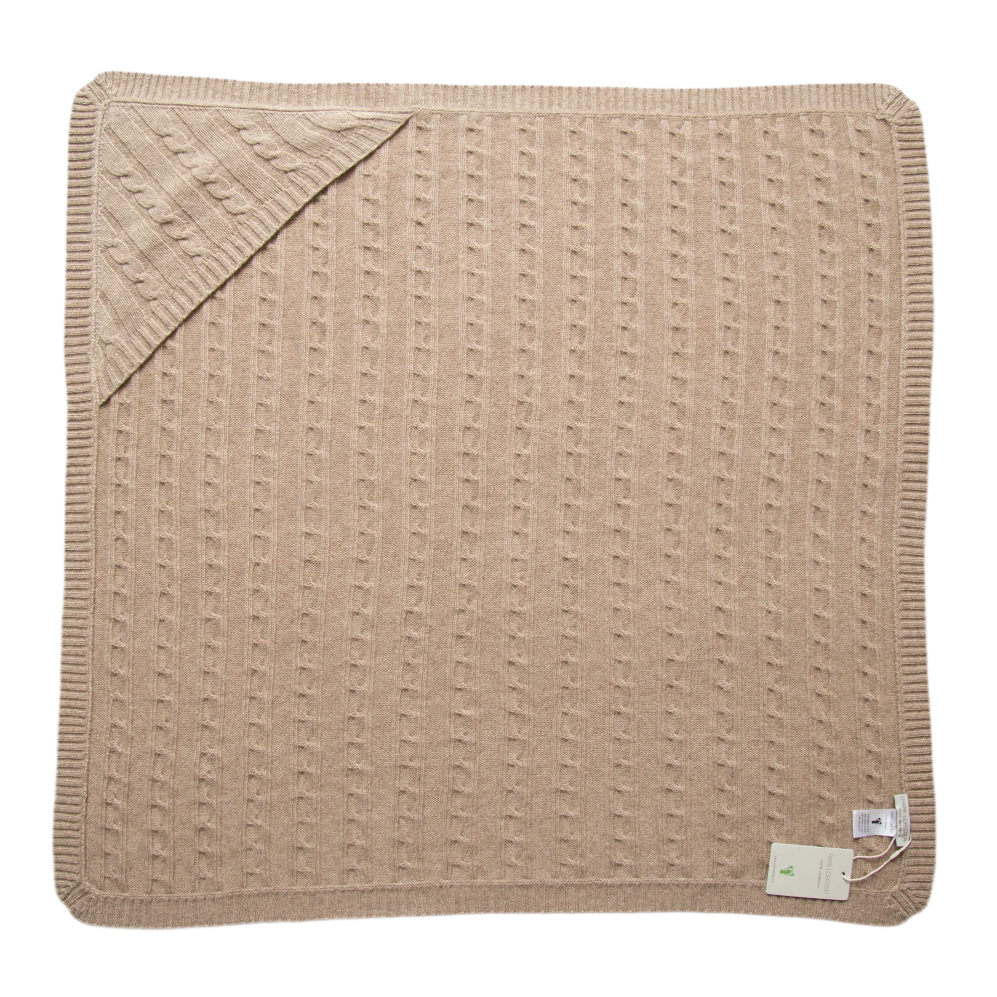 SHILOH cashmere baby blanket with hood