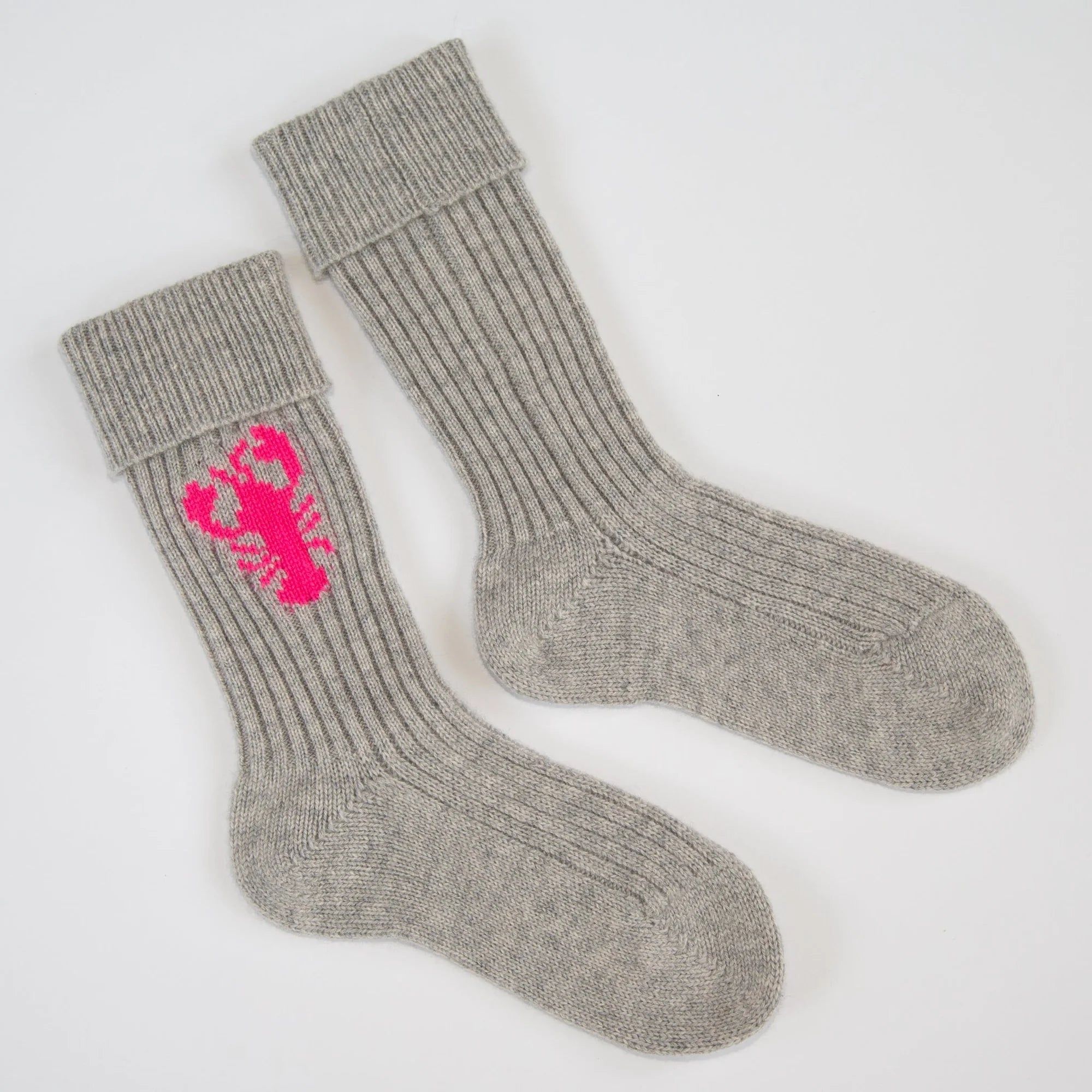 PAPA LOBSTER cashmere socks