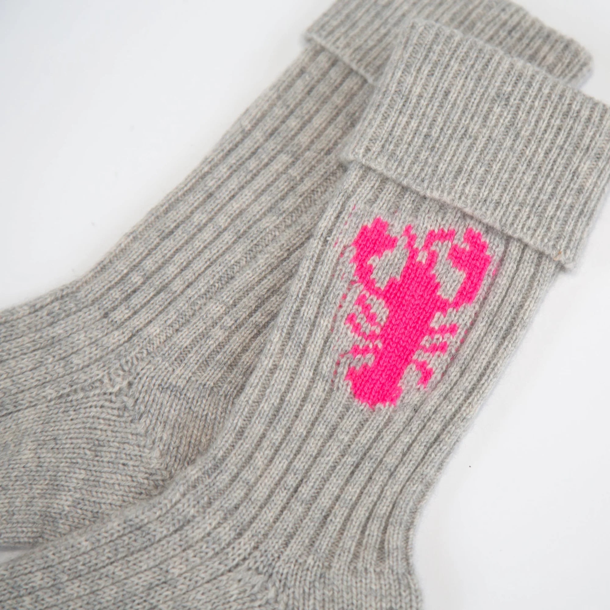 PAPA LOBSTER cashmere socks