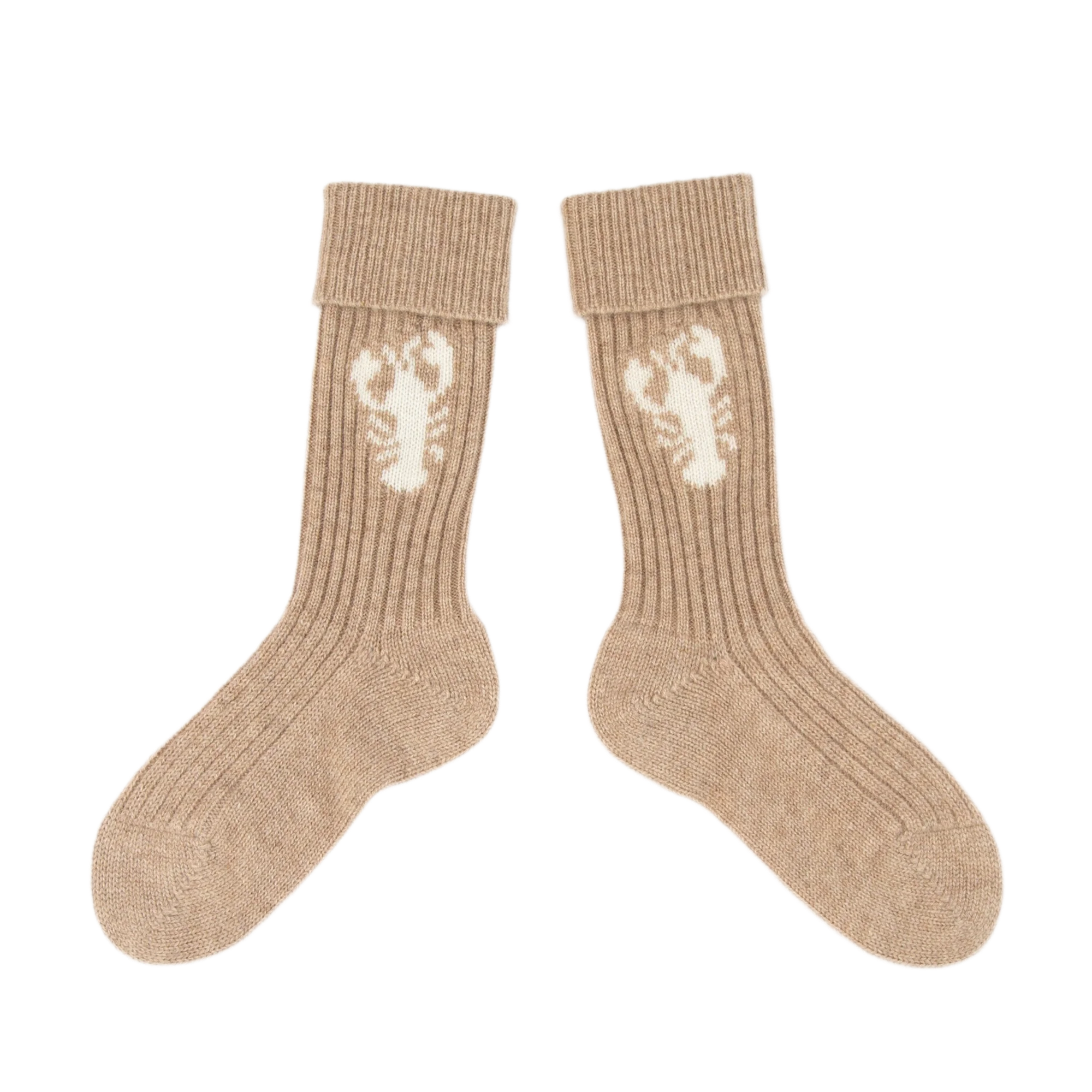 PAPA LOBSTER cashmere socks