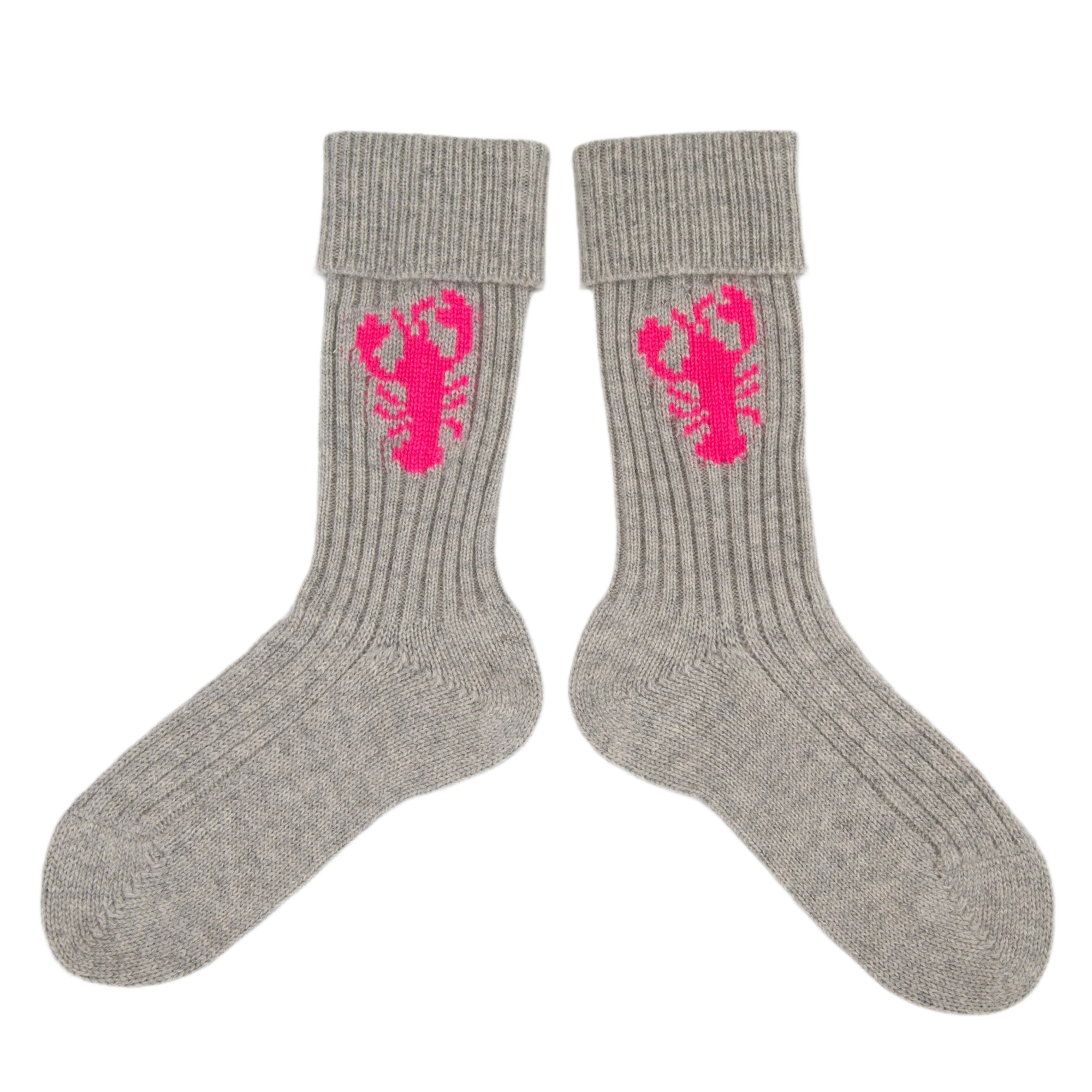 PAPA LOBSTER cashmere socks