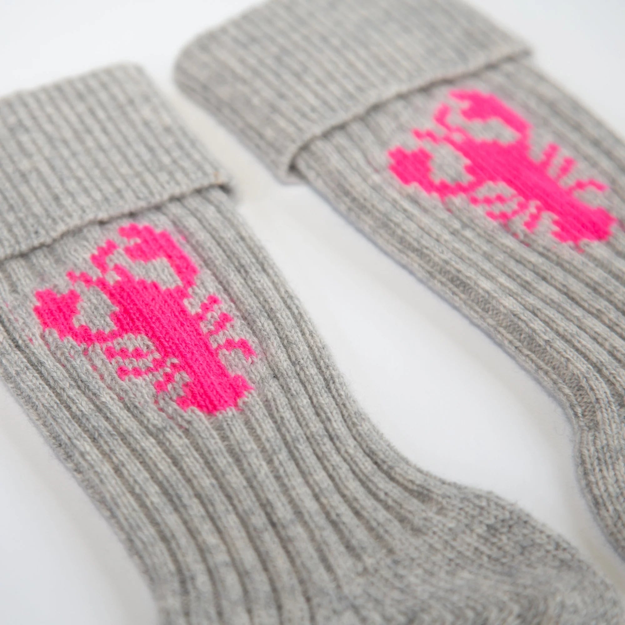 PAPA LOBSTER cashmere socks