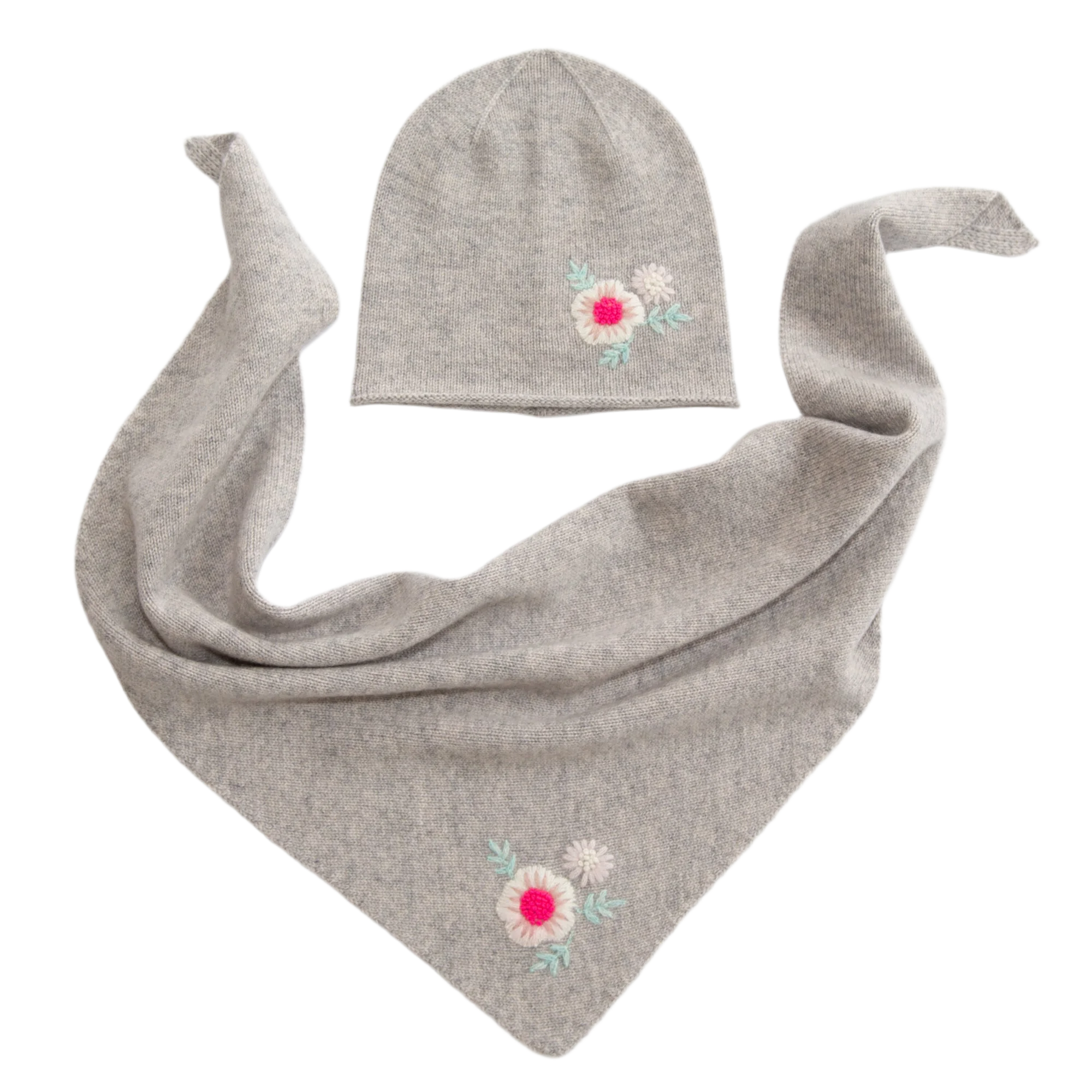 FLOWER triangular scarf