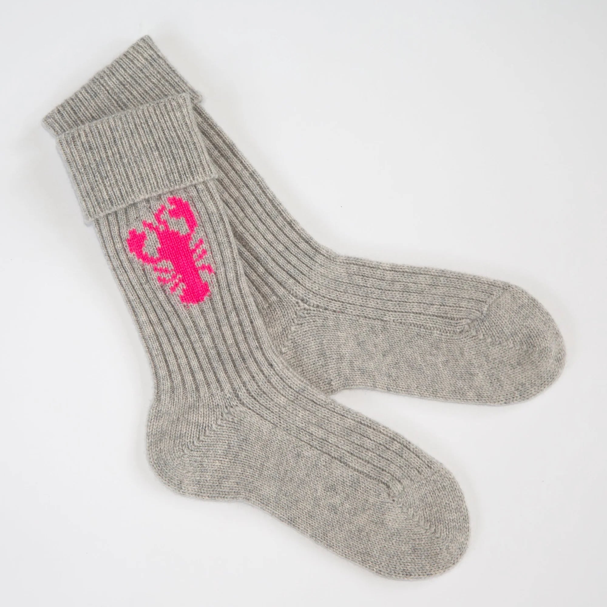 PAPA LOBSTER cashmere socks